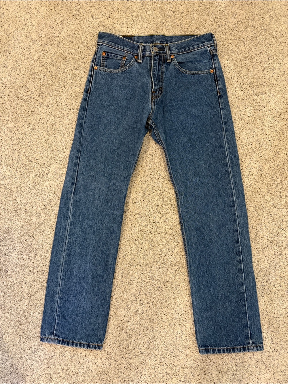 Levi's Men's 505 Straight-Leg Jeans - Dark Blue Wash